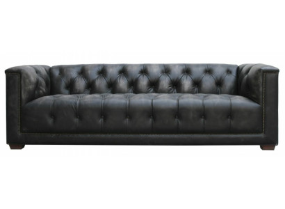 Chesterfield Vintage Black Shabby Leather Leather Sofa Couches Sofa Couch