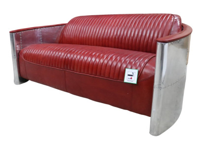 Leather Sofa Couch Upholstery Sofa Aluminum Three Seater Vintage Luxury Furniture Sofas new