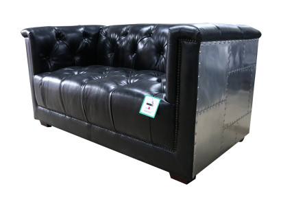 Genuine leather sofa two-seater aircraft chair aviator armchair new leather chair