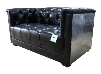 Genuine leather sofa two-seater aircraft chair aviator armchair new leather chair