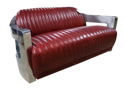 Sofa Vintage 2 Seater Leather Sofa Retro Furniture Sofa Couch Upholstery Two-seater new
