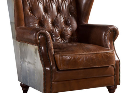 Wing chair Beautiful vintage Chesterfield wingback armchair club chair