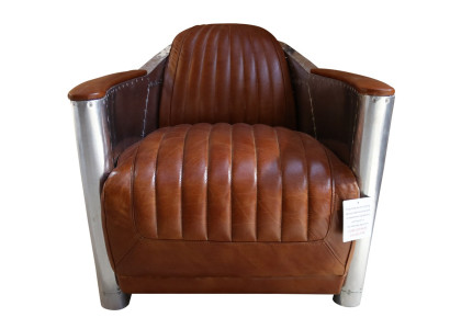 Leather Sofa Sofa Couch Upholstery Single Seat Sofas Couches Airplane Aviator Aluminum