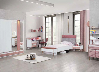 Youth Room Childrens room Complete Set Youth Bed Desk Wardrobe Furniture