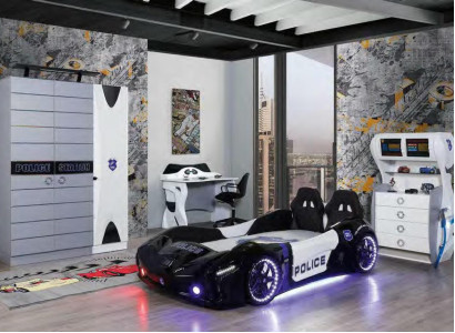Children Bed Racing Car Bedroom Beds Furniture Mattress Car Bed