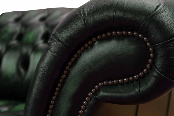 Chesterfield Couch Sofa Upholstery 3 Seater Leather Couches Seat Green new