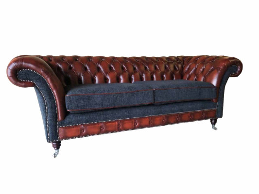 Sofa Luxury Textile Chesterfield Couch Sofas Upholstery 3 Seater Couches new
