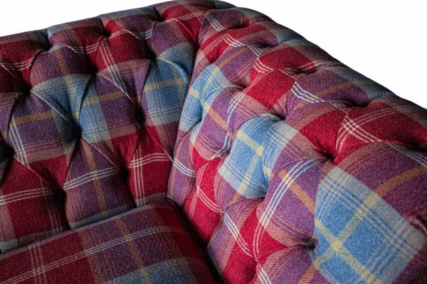 Chesterfield Modern 3 Seater Designer Sofa Luxury Upholstery Couch Fabric Textile new