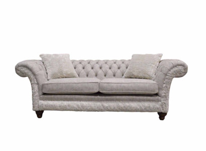 Modern Three Seater Design Upholstery Seat Textile Sofa 3 Seater Living room sofa Chesterfield Beige