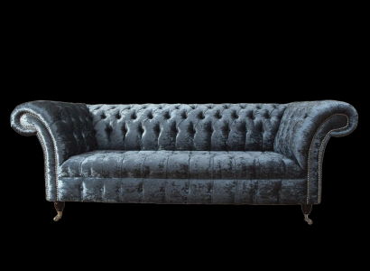 Design Sofa 3 Seater Couch Upholstery Sofas Fabric Living room Textile Couches