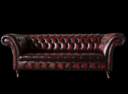 Chesterfield Leather Sofa 3 Seater Brown Designer Couch Luxury Upholstery new
