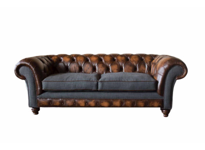 Chesterfield Design Luxury Upholstery Sofa Couch Seat Living room Leather new