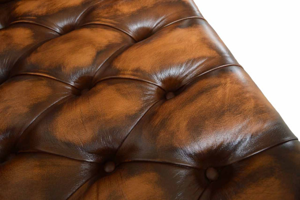 Chesterfield 3 Seater Sofa Leather Sofa Couch Upholstery Seat Brown Sofas new