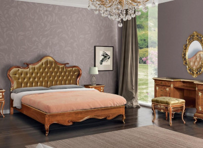 Bedroom Bed Bedside table Dressing table Stool Upholstered bed Double bed Set 5pcs