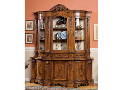 Furniture Glass Cabinet Display Case Wood Showcases Glass Wardrobe Cabinets Sideboard Italy