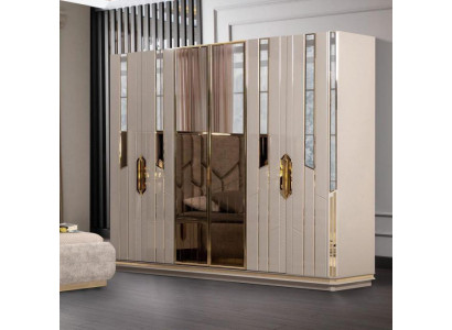 Wardrobe Wooden Cabinet Modern Wardrobe Wardrobe Beige
