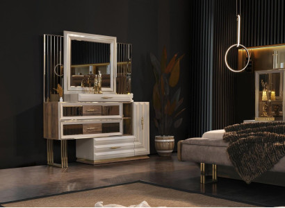 Dressing table, dressing table, make-up console, console table, beige girl