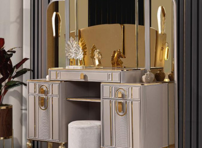 Suite Dressing table Dressing table Make-up console Console table Beige