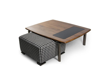 Design Complete Modern Coffee table with Stool Furnishings Living room