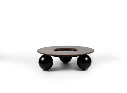 Luxury Brown Round Coffee table Living room Design Furniture Modern Furnishings