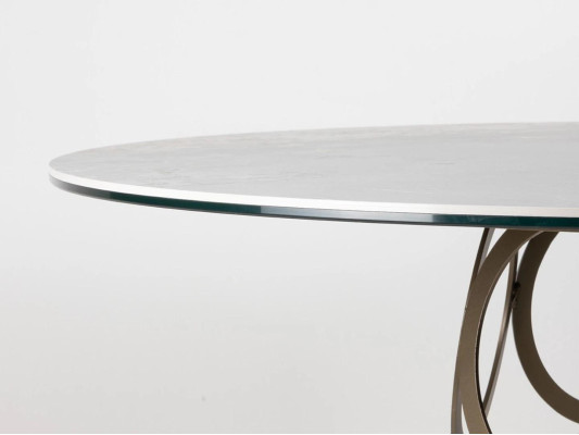 Dining table Round kitchen table Table Dining room table round table 100cm Industrial White