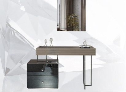 Console table with Mirror Dressing table Dressing table Modern Gray Wood