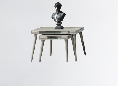 Group Side tables 2 pcs Coffee table e Sofa tables Silver Living room