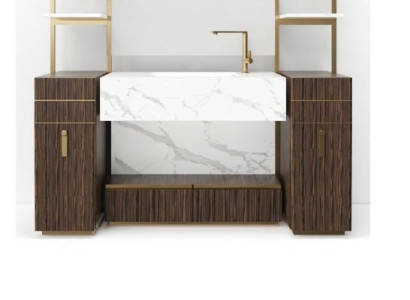 Brown Bathroom cabinet Bathroom furniture Bathroom cabinet Classic Furniture