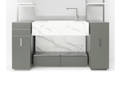 Gray Bathroom cabinet Bathroom furniture Bathroom cabinet Classic Furniture