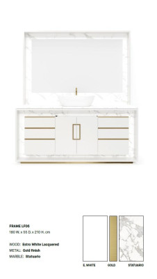 White Bathroom cabinet Bathroom furniture Shelf Bathroom cabinet Wooden shelves