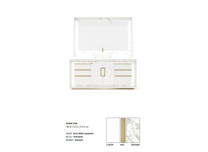 White Bathroom cabinet Bathroom furniture Shelf Bathroom cabinet Wooden shelves