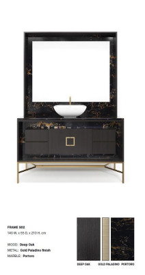 Black Bathroom cabinet Bathroom furniture Shelf Bathroom cabinet Wooden shelves