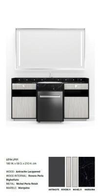 Bathroom cabinets Bathroom furniture Shelf Black Classic Bathroom cabinet