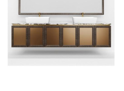Brown Bathroom cabinet Bathroom furniture Shelf Bathroom cabinet Wooden shelves