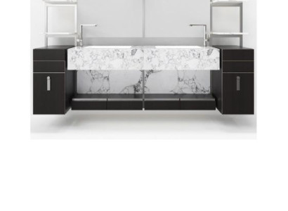 Black Italian bathroom washbasin Classic r cabinet washbasin new