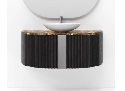 Black Bathroom cabinet Bathroom furniture Shelf Bathroom cabinet Wooden shelves