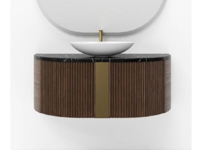 Bathroom cabinet Brown Bathroom furniture Shelf Bathroom cabinet Wooden shelves Furniture