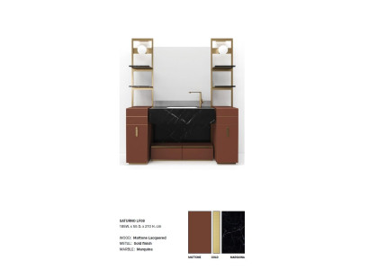 Brown Bathroom cabinet Bathroom furniture Bathroom cabinet Classic Furniture