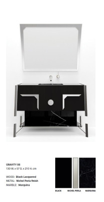 Black Bathroom cabinet Bathroom furniture Shelf Bathroom cabinet new