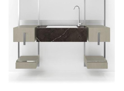 Gray Bathroom Washbasin Faucets Bathroom Furniture Italy Style Washbasin