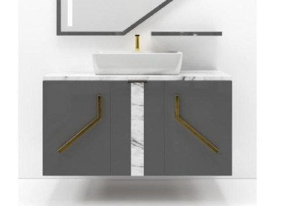 Gray Bathroom cabinet Bathroom furniture Bathroom shelves Wooden shelves new