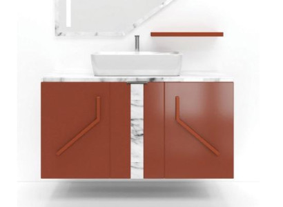Red Bathroom cabinet Classic Bathroom furniture Bathroom shelves new