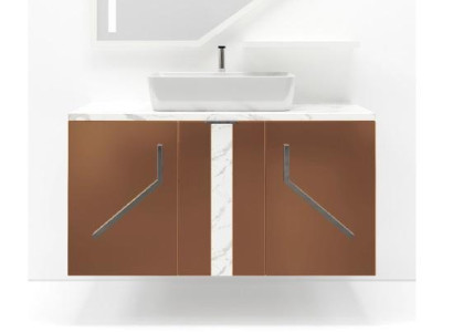 Brown Bathroom cabinet Bathroom furniture Shelf Bathroom cabinet Wooden shelves