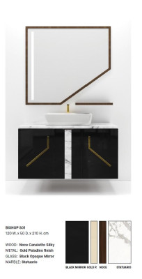 Black Bathroom cabinet Bathroom furniture Bathroom shelves Wooden shelves new