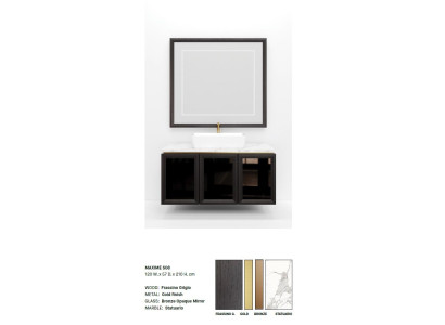 Black Bathroom cabinet Bathroom furniture Shelf Bathroom cabinet Wooden shelves