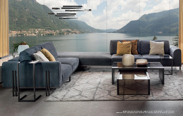 Living landscape Corner sofa L-shape Couch Solid wood Furniture Sofa Design Furniture Italy