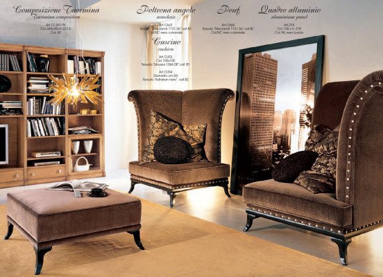 Luxury set 3 pieces. Design 2x Armchair Stool Wood Living room set Furniture Sofa Couch new