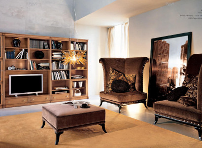 Armchair + Stool Chaise Relax TV 1 Seater Sofa new Chesterfield wing chair