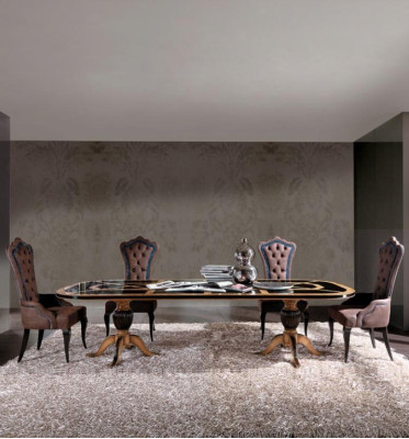 Table Luxury Dining room table Dining table Dining room Wood Tables Bizzotto Ess Furniture new