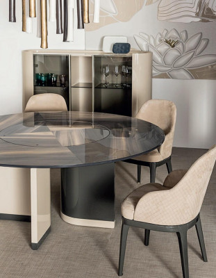 Dining table Kitchen table Tables Italian Furniture Glass Dining table Bizzotto Table